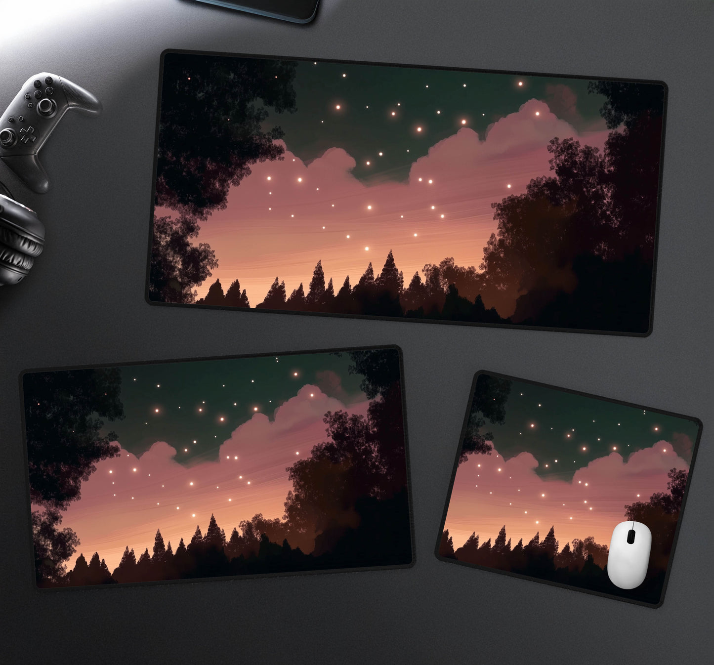 Night Sky Desk Mat