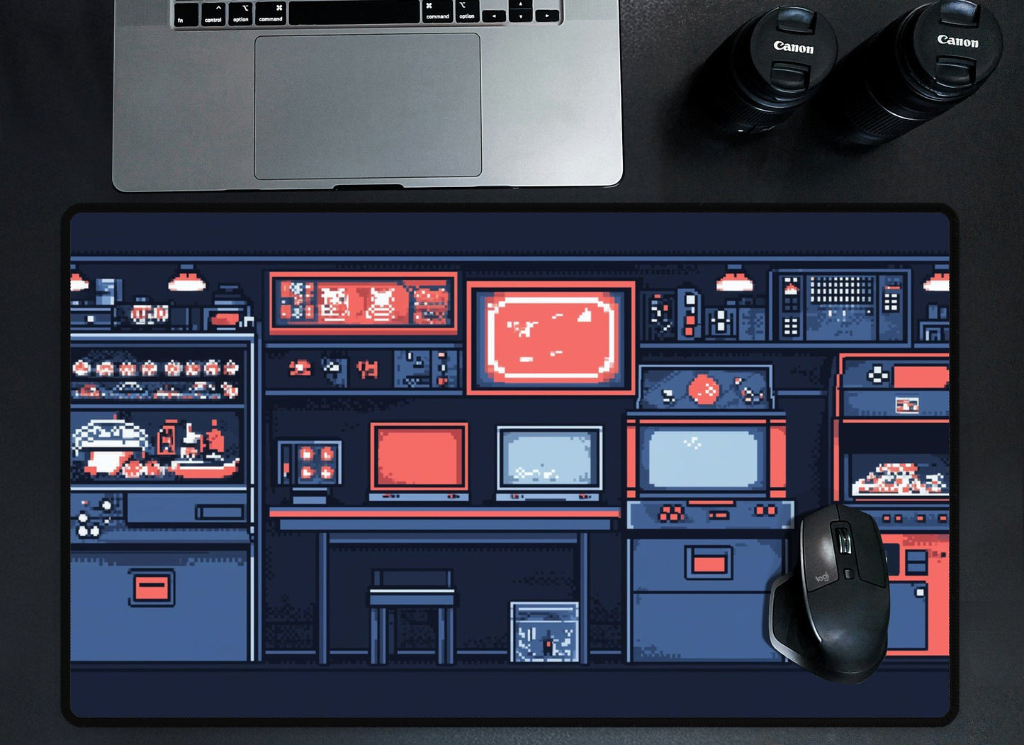 Retro Arcade Pixel Art Desk Mat