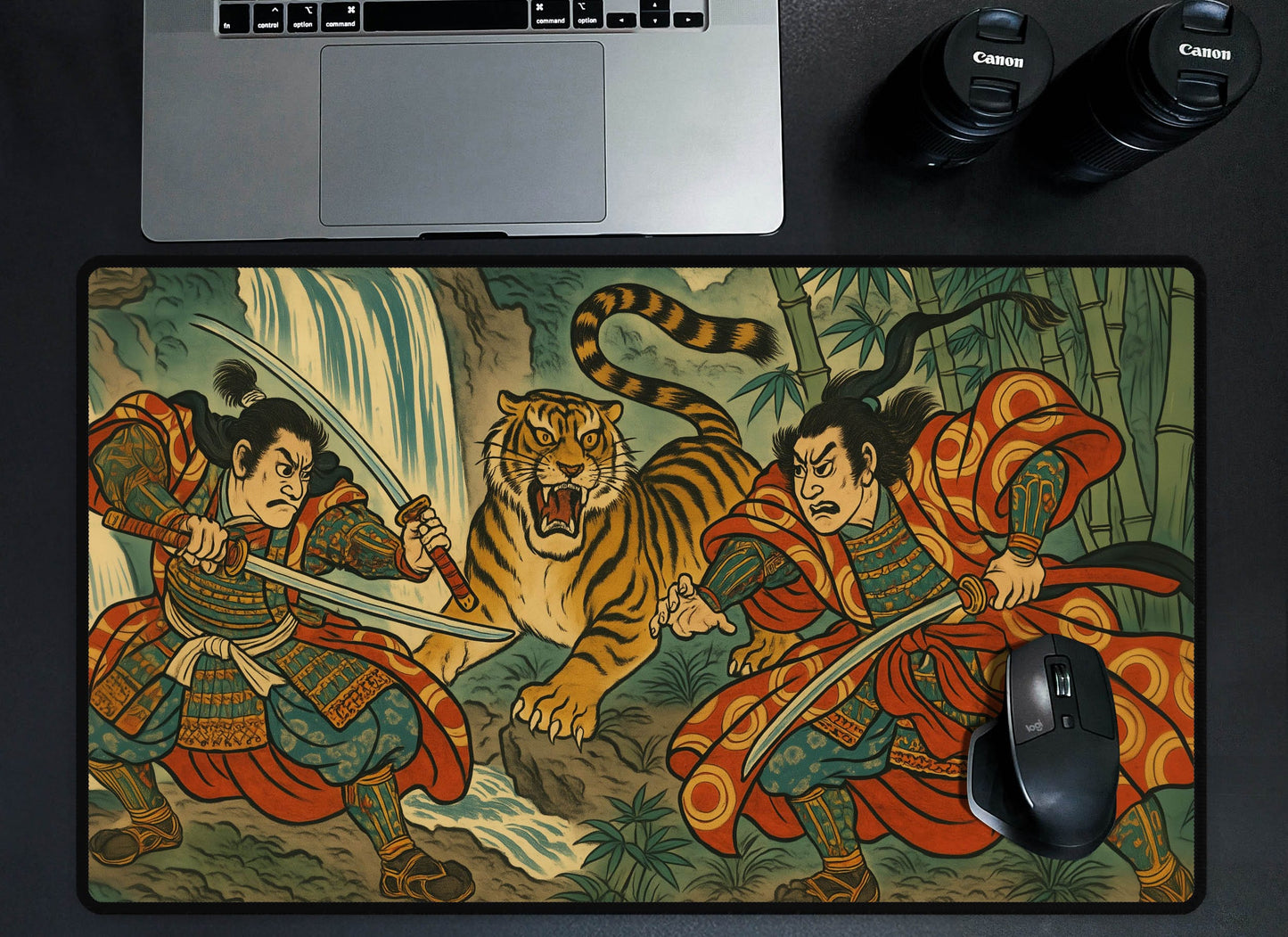Japanese Samurai Art Desk Mat