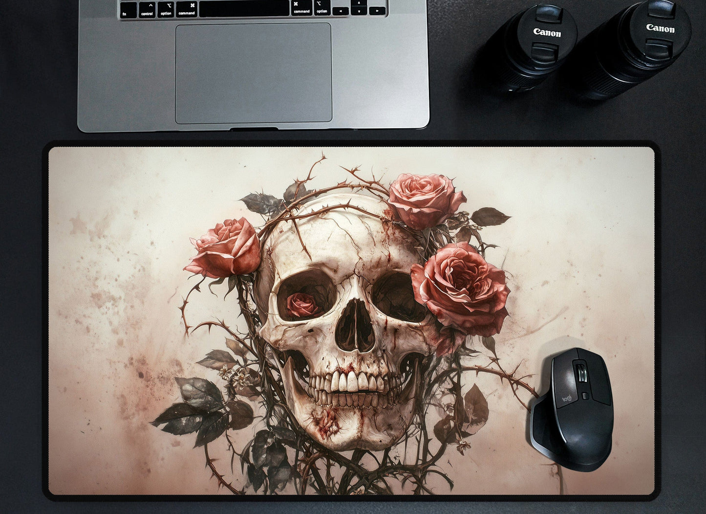 Skull & Roses Desk Mat
