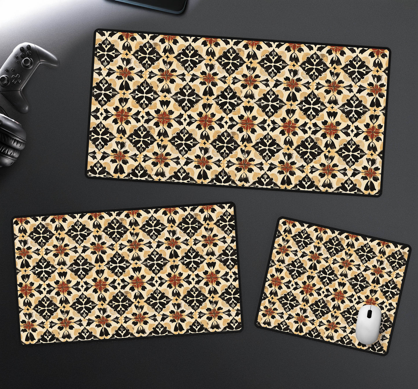 Tile Pattern Desk Mat