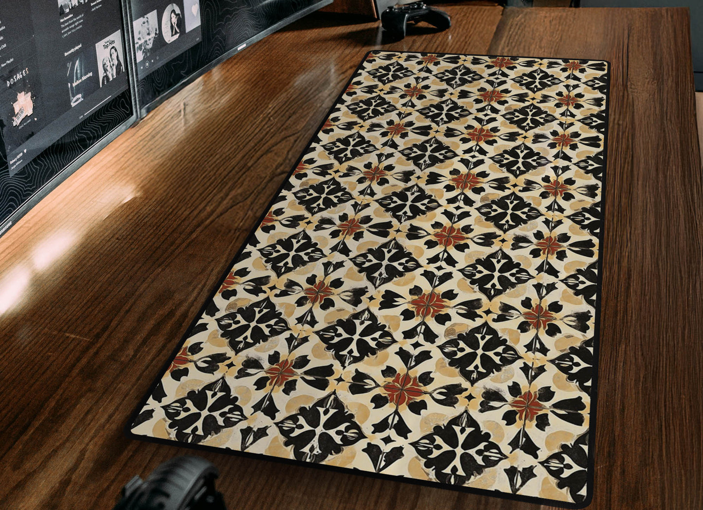 Tile Pattern Desk Mat