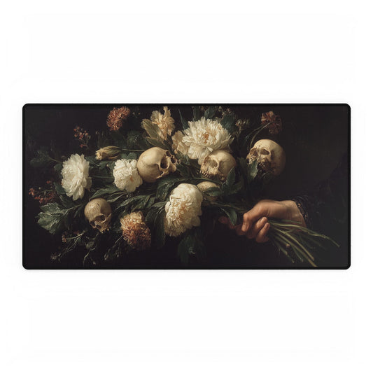 Skull Bouquet Desk Mat