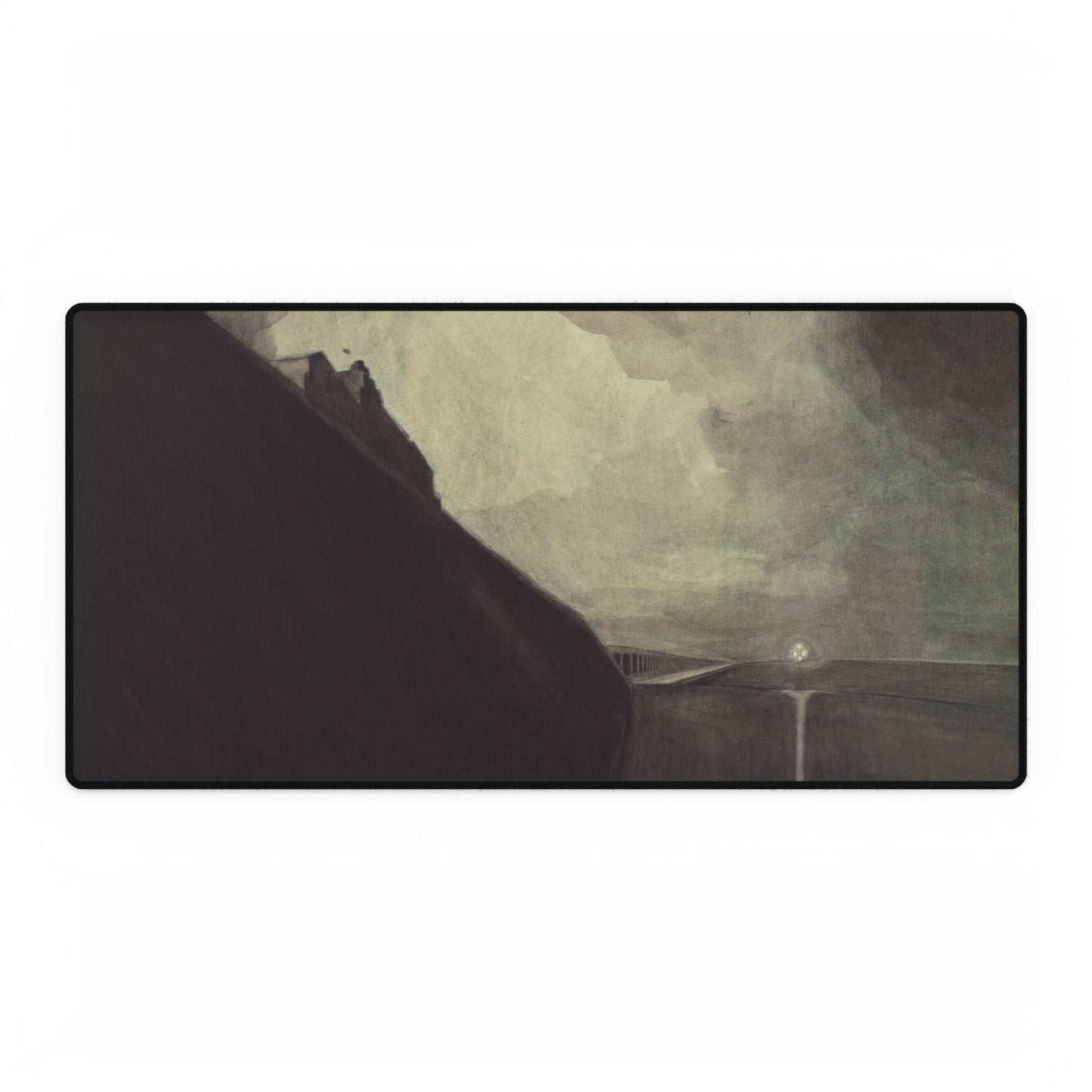 Moody Landscape Desk Mat | Abstract Art Decor | XL Mouse Matt | Accessories For Home & Office