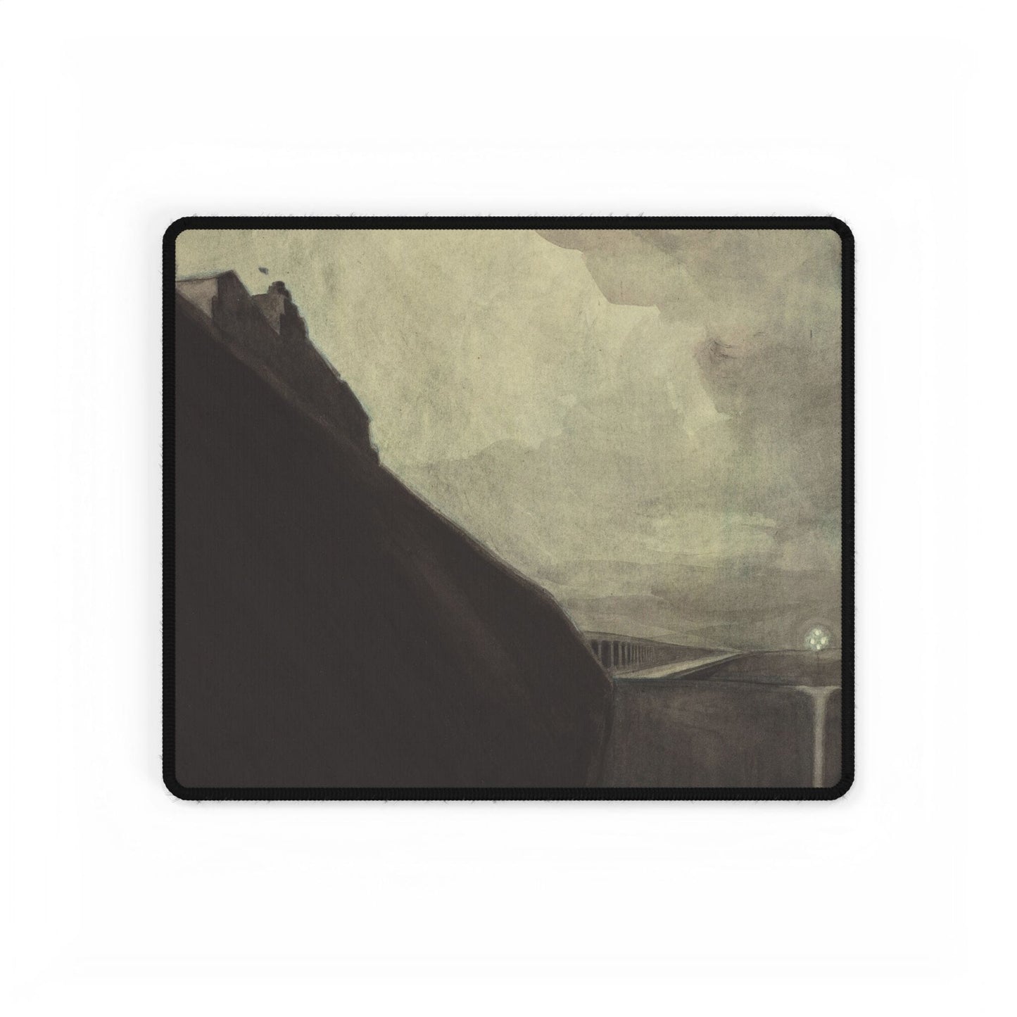 Moody Landscape Desk Mat | Abstract Art Decor | XL Mouse Matt | Accessories For Home & Office