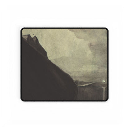 Moody Landscape Desk Mat | Abstract Art Decor | XL Mouse Matt | Accessories For Home & Office