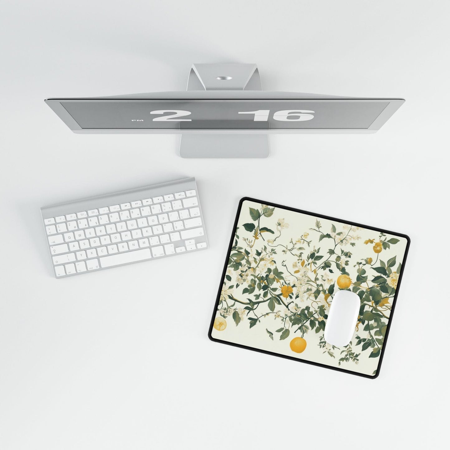 Lemon Branches Desk Mat | Alternative Office Decor | Multiple Size Options