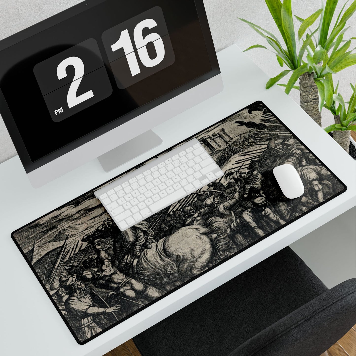 Dramatic Historical Battle Scene Desk Mat | XL Mouse Matt | Accessories For Home & Office
