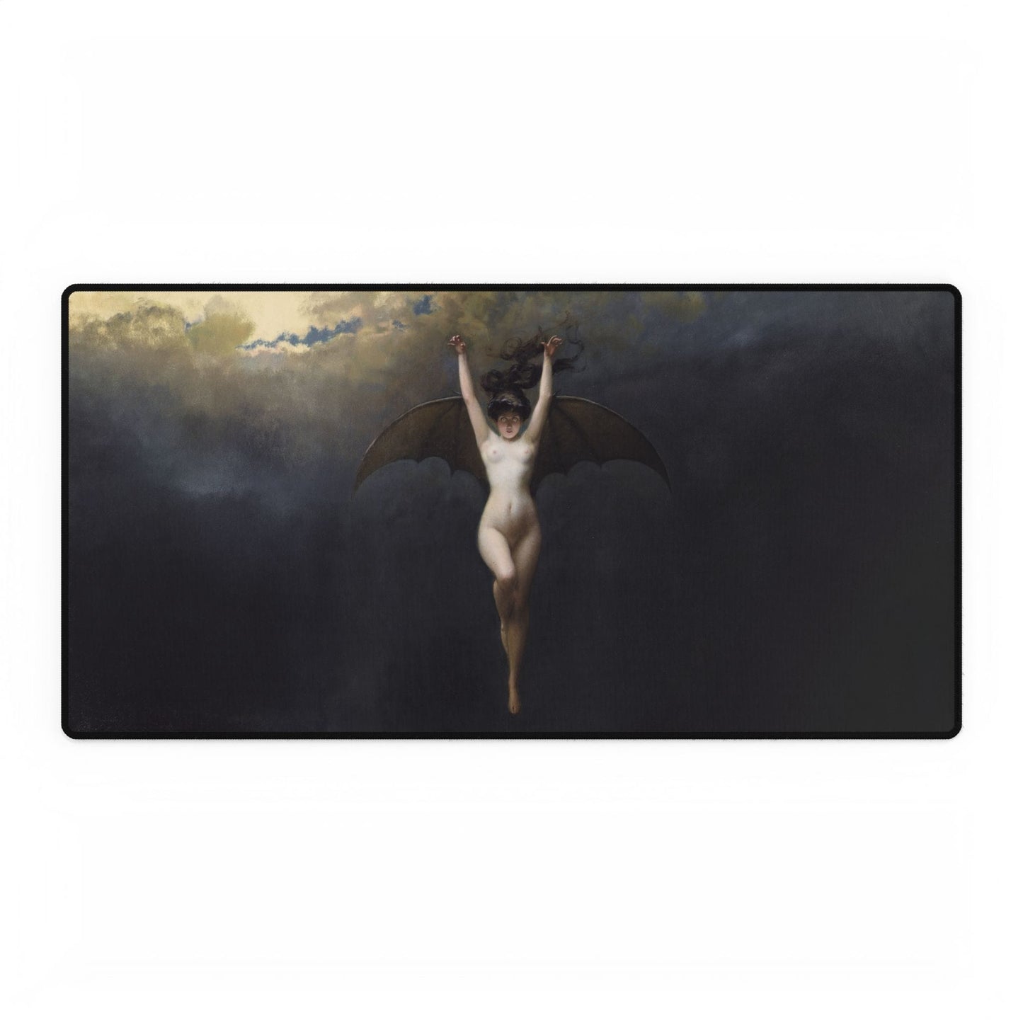 Dark Fantasy Winged Woman Desk Mat | XL Mouse Matt | Accessories For Home & Office
