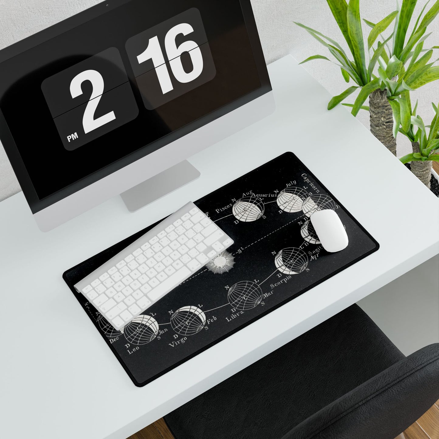 Astrological Zodiac Sign Desk Mat | Celestial Design for Astrology Lovers | XL Mouse Matt | Accessories For Home & Office