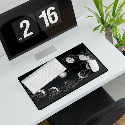 Astrological Zodiac Sign Desk Mat | Celestial Design for Astrology Lovers | XL Mouse Matt | Accessories For Home & Office