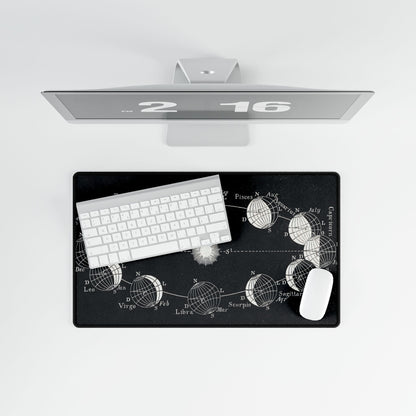 Astrological Zodiac Sign Desk Mat | Celestial Design for Astrology Lovers | XL Mouse Matt | Accessories For Home & Office