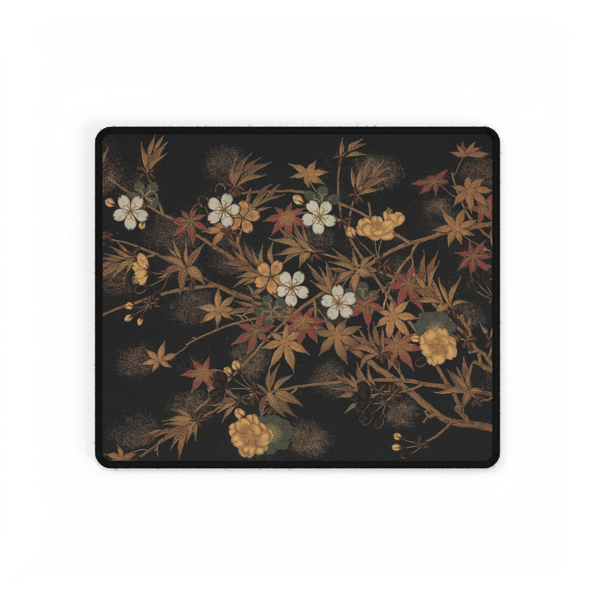 Gold Floral Desk Mat