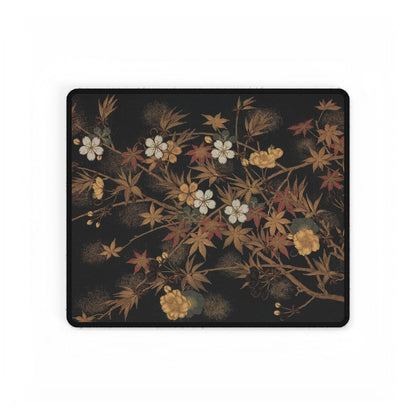 Gold Floral Desk Mat