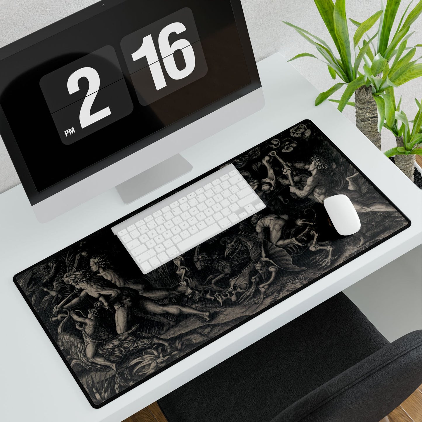 Surreal Mythological Art Desk Mat | Inspired Themes and Figures | XL Mouse Matt | Accessories For Home & Office
