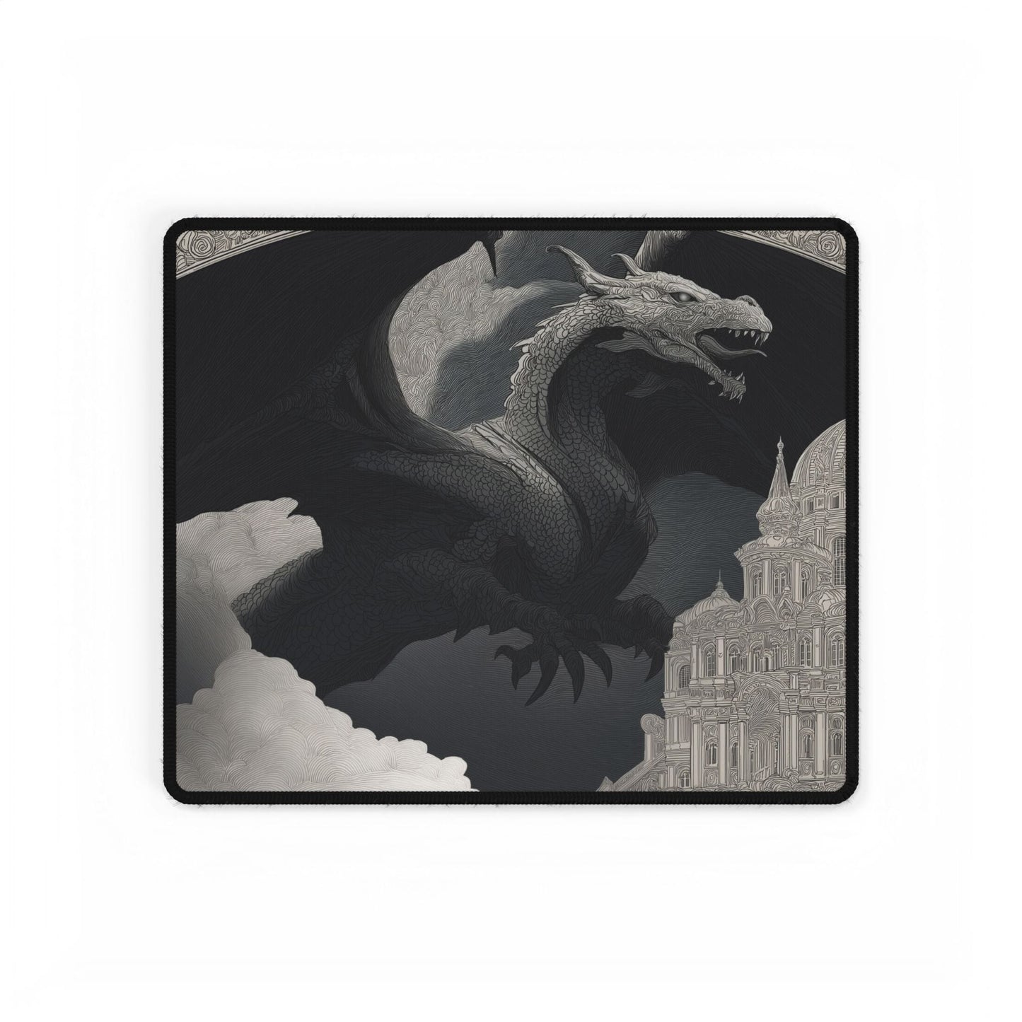 Majestic Dragon Art Desk Mat | Intricate Design | XL Mouse Matt | Accessories For Home & Office