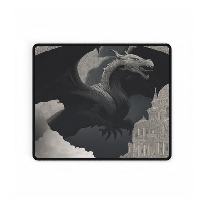 Majestic Dragon Art Desk Mat | Intricate Design | XL Mouse Matt | Accessories For Home & Office