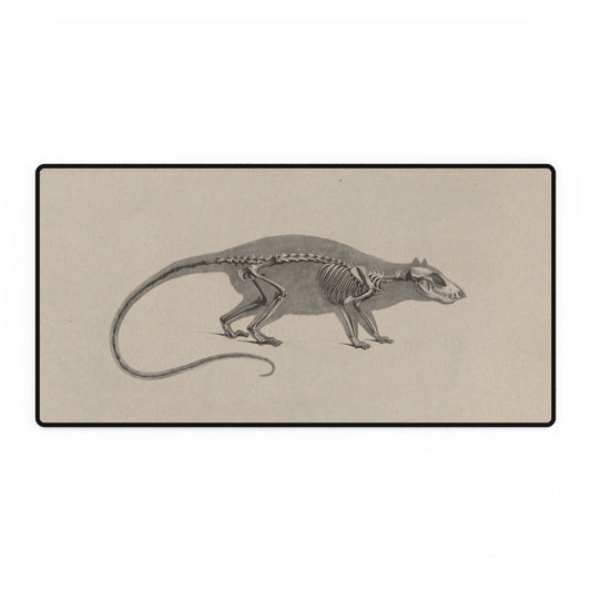 Vintage Rat Skeleton Desk Mat