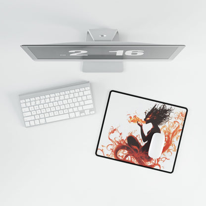 Fire Spirit Desk Mat | Alternative Office Decor | Multiple Size Options