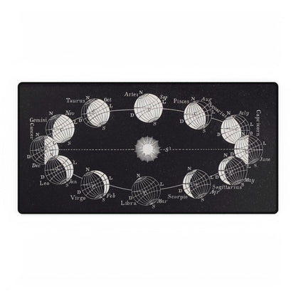 Astrological Zodiac Sign Desk Mat | Celestial Design for Astrology Lovers | XL Mouse Matt | Accessories For Home & Office
