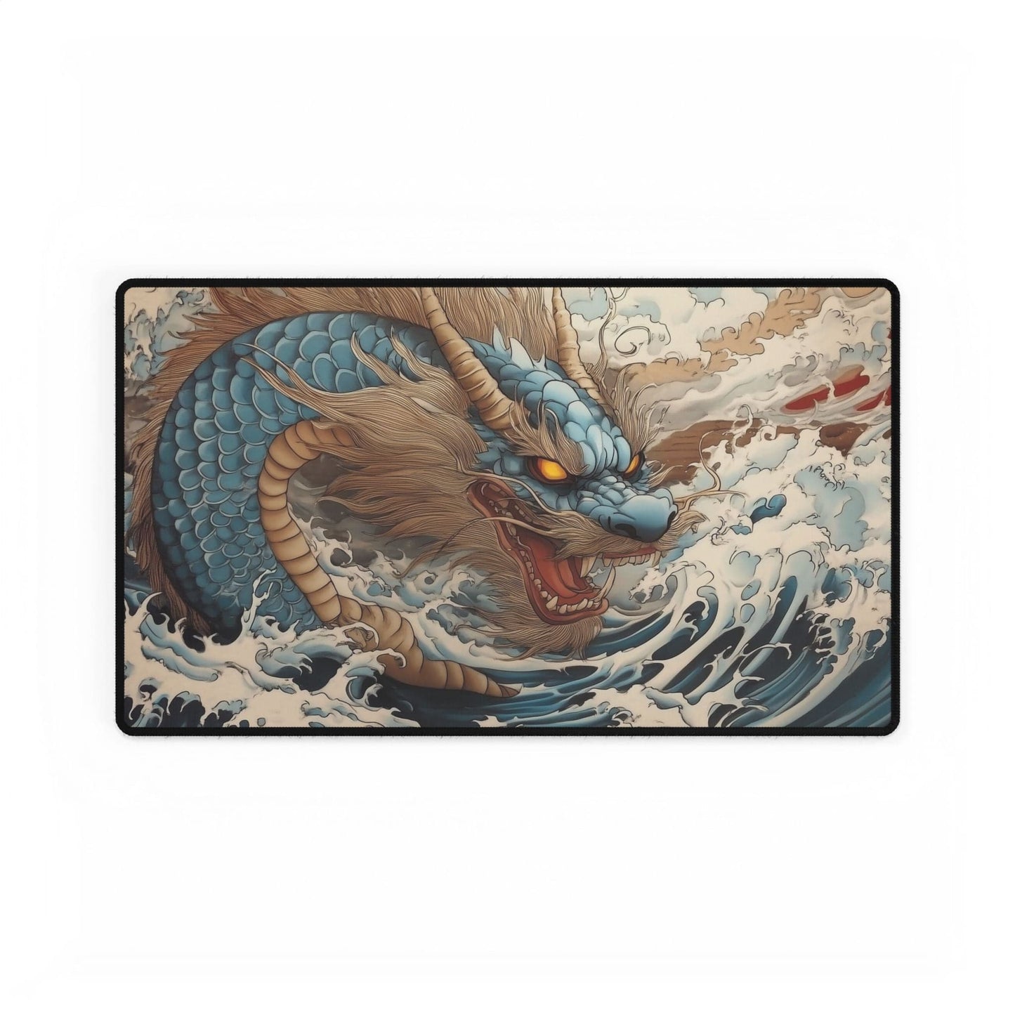 Ukiyo-e Inspired Dragon Desk Mat