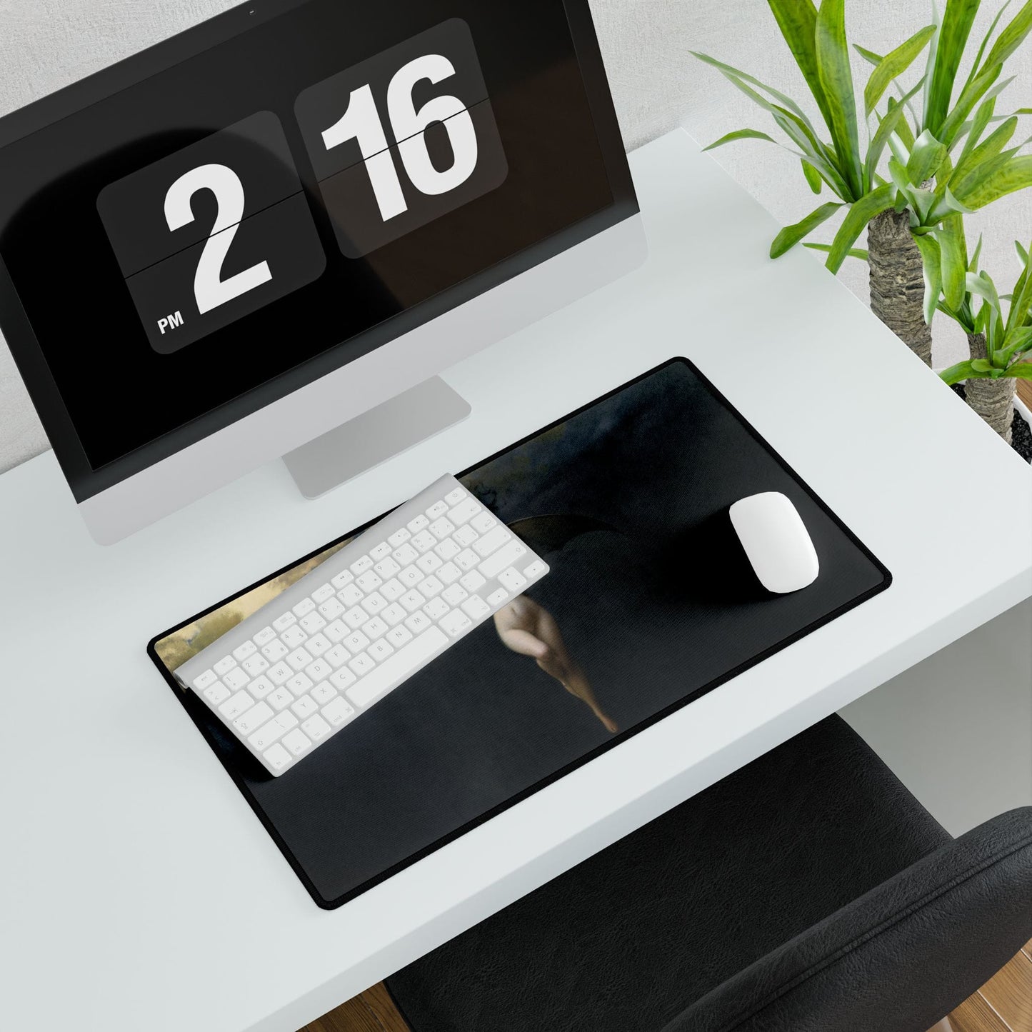 Dark Fantasy Winged Woman Desk Mat | XL Mouse Matt | Accessories For Home & Office