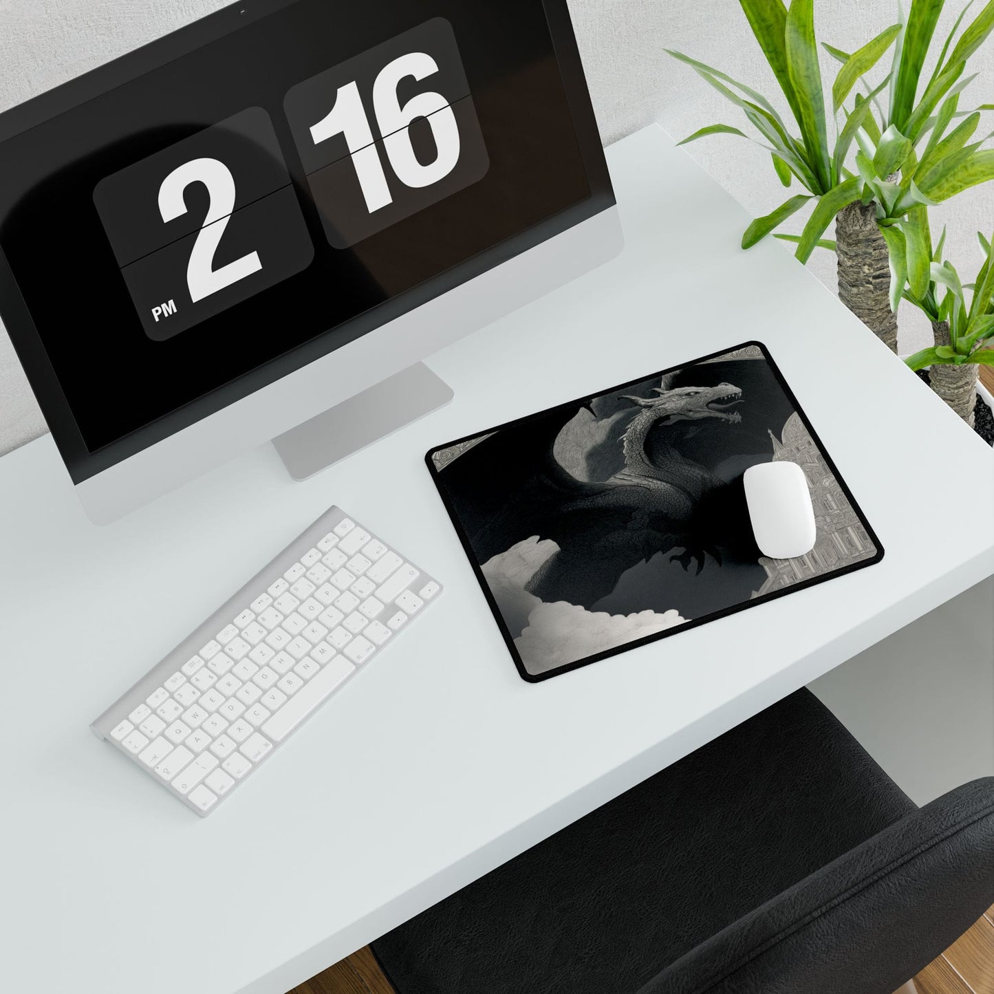Majestic Dragon Art Desk Mat | Intricate Design | XL Mouse Matt | Accessories For Home & Office