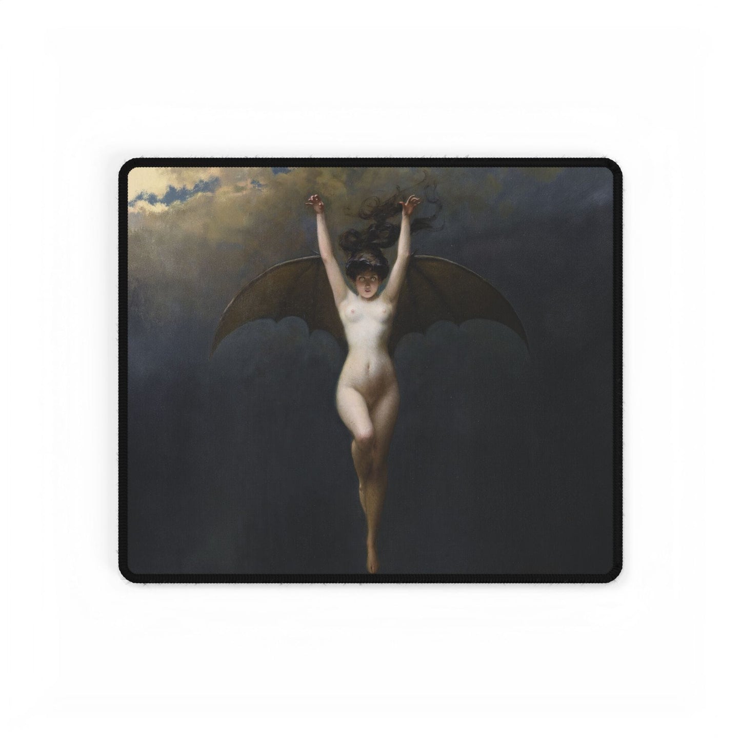 Dark Fantasy Winged Woman Desk Mat | XL Mouse Matt | Accessories For Home & Office