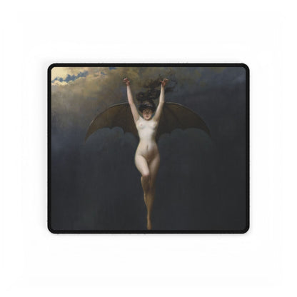 Dark Fantasy Winged Woman Desk Mat | XL Mouse Matt | Accessories For Home & Office