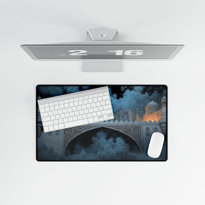 Fantasy Castle Bridge Desk Mat | Stunning Art for Home | XL Mouse Matt | Accessories For Home & Office