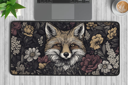 Medieval Fox Tapestry Desk Mat | Alternative Office Decor | Multiple Size Options