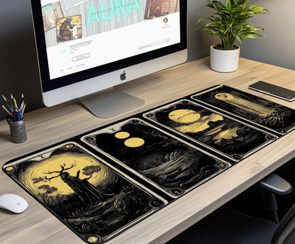 Mystical Tarot Art Desk Mat | Alternative Office Decor | XL Size