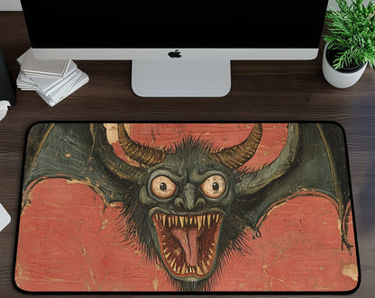 Medieval Devil Desk Mat | Alternative Office Decor | Multiple Size Options