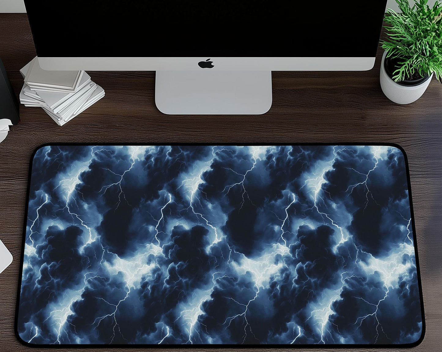 Storm Clouds Desk Mat | Alternative Office Decor | Multiple Size Options