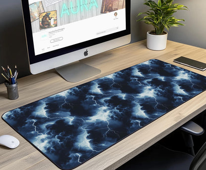 Storm Clouds Desk Mat | Alternative Office Decor | Multiple Size Options