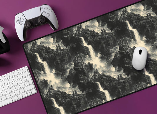 Enchanted Landscape Desk Mat | Alternative Office Decor | Multiple Size Options