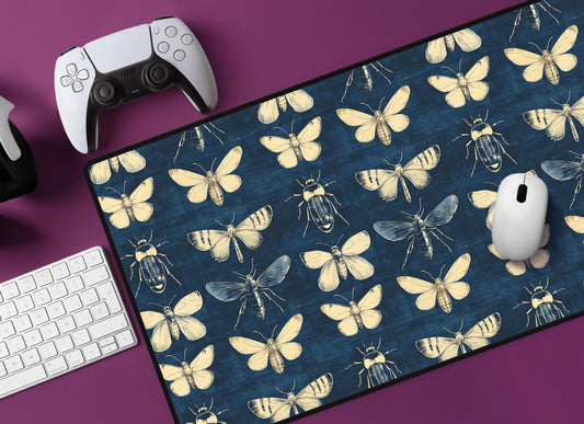 Insect Pattern Desk Mat | Alternative Office Decor | Multiple Size Options