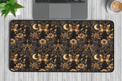 Floral Butterfly Desk Mat | Alternative Office Decor | Multiple Size Options