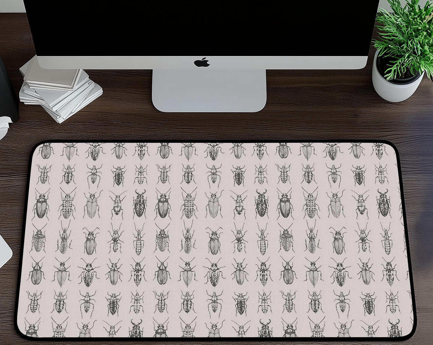 Insect Illustrations Desk Mat | Alternative Office Decor | Multiple Size Options