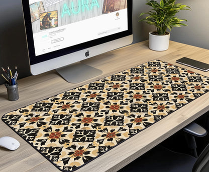 Tile Pattern Desk Mat | Alternative Office Decor | Multiple Size Options