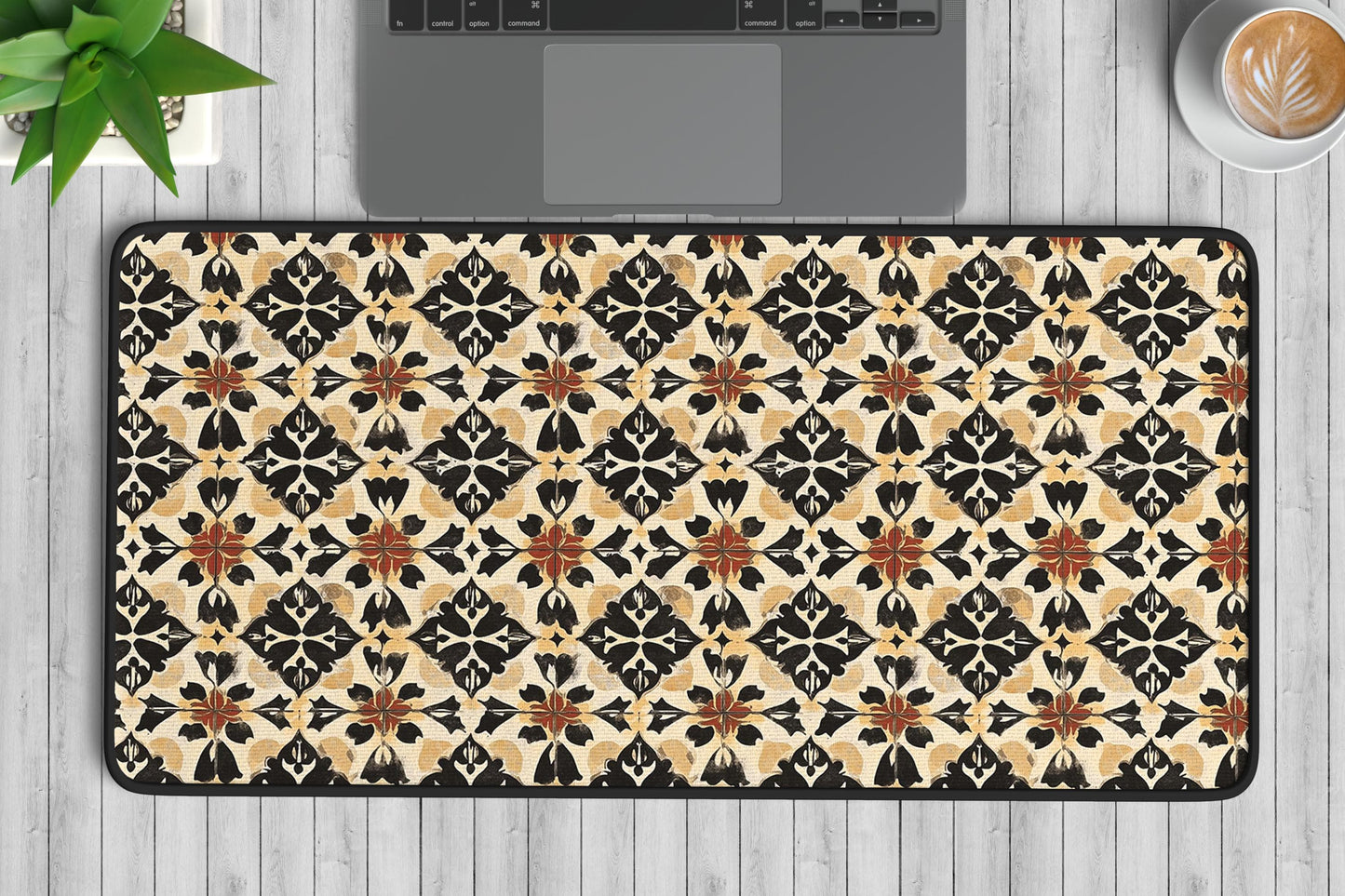 Tile Pattern Desk Mat | Alternative Office Decor | Multiple Size Options