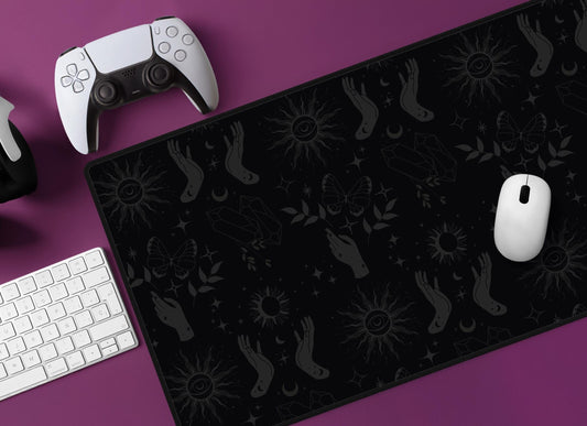 Hands & Butterfly Desk Mat | Alternative Office Decor | Multiple Size Options