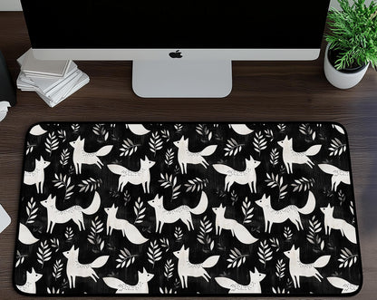 Whimsical Foxes Desk Mat | Alternative Office Decor | Multiple Size Options