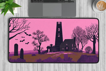 Haunting Landscape Desk Mat | Alternative Office Decor | Multiple Size Options