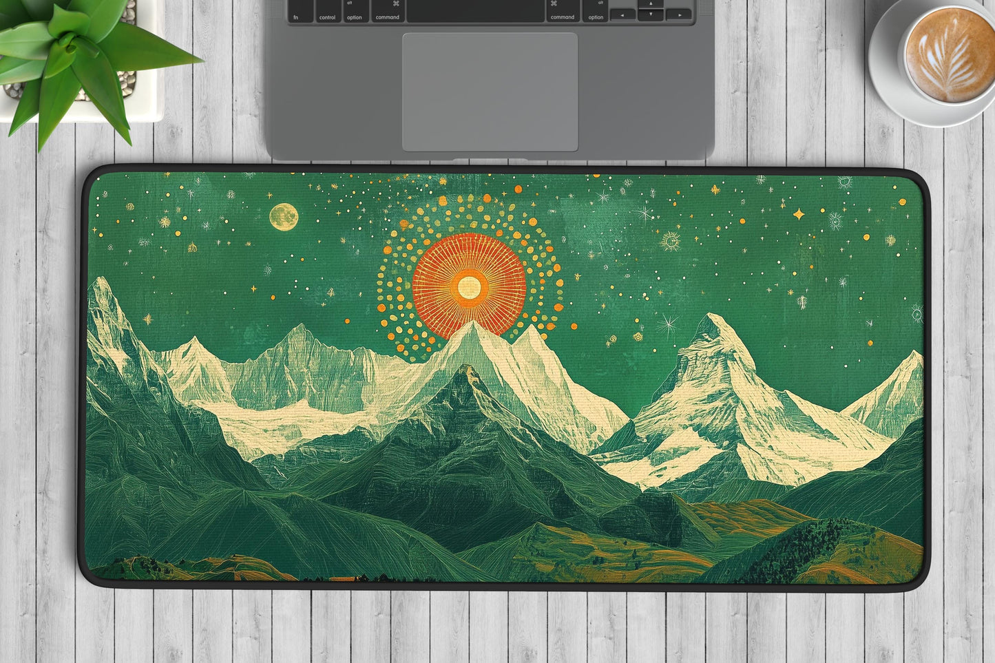 Mountain Landscape Desk Mat | Alternative Office Decor | Multiple Size Options