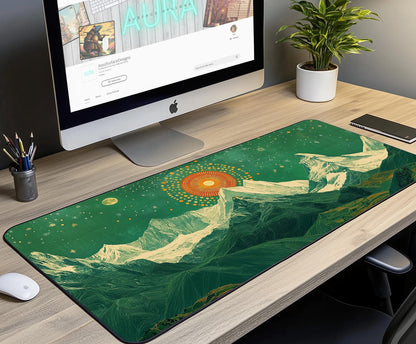 Mountain Landscape Desk Mat | Alternative Office Decor | Multiple Size Options