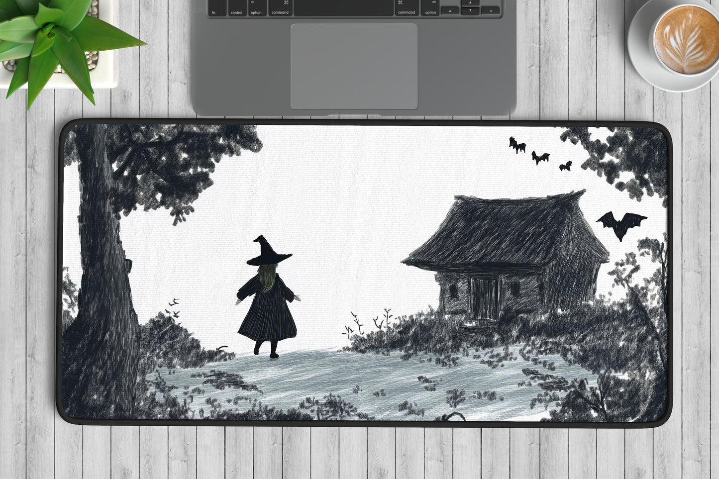 Witches Home Desk Mat | Alternative Office Decor | Multiple Size Options