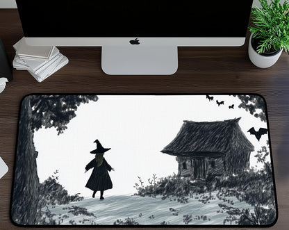 Witches Home Desk Mat | Alternative Office Decor | Multiple Size Options