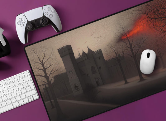 Mysterious Castle Desk Mat | Alternative Office Decor | Multiple Size Options