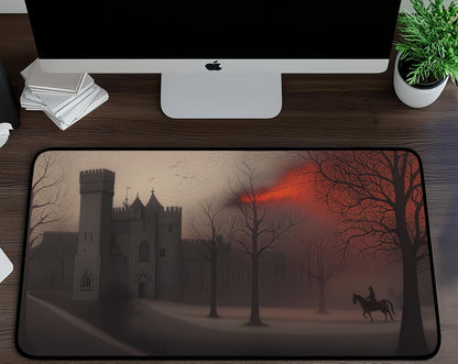 Mysterious Castle Desk Mat | Alternative Office Decor | Multiple Size Options